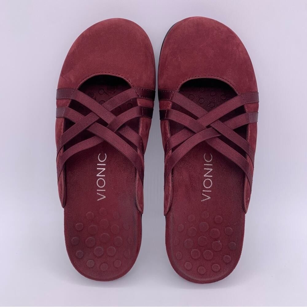 Vionic Claire Suede Slip On Mules Casual Flat Women Shoes - Size: 6 - Picture 6 of 14